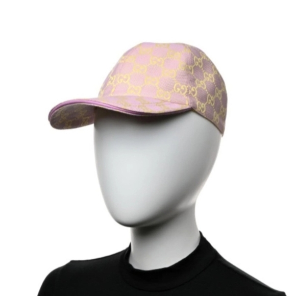 Gucci Accessories - Gucci Pink and Yellow Patterned Cap
